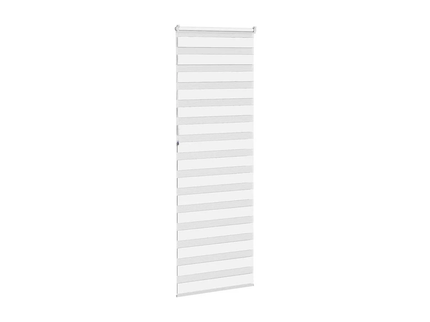 Store zèbre blanc 90x230 cm largeur du tissu 85,9 cm polyester