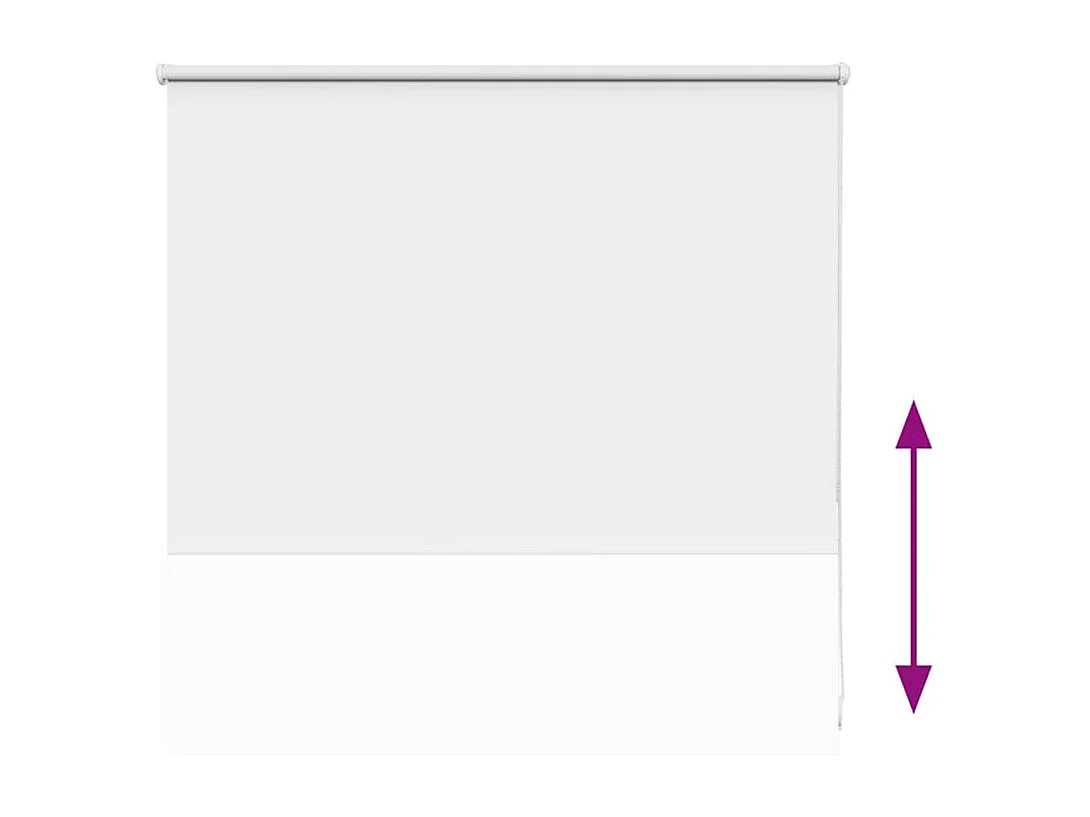 Estor Enrollable Opaco blanco 95x130 cm Tela Ancho 95x130 cm