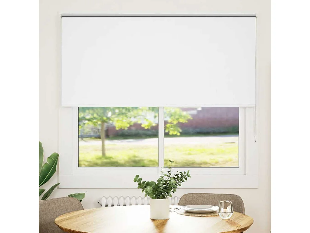Rolgordijn verduisterend 165x175 cm stofbreedte 161,6 cm wit