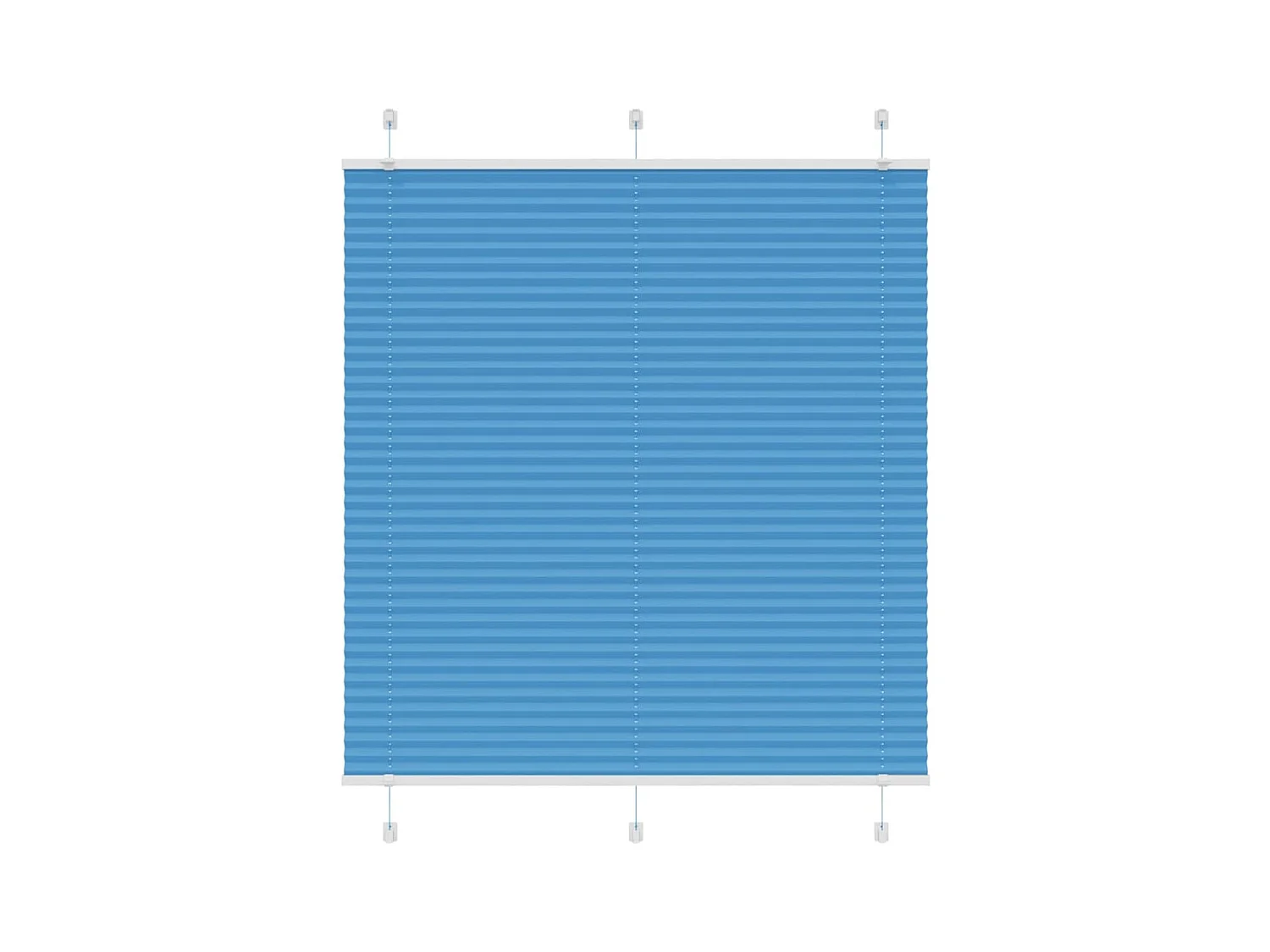 Store plissé bleu 120x150 cm largeur du tissu 119,4cm polyester