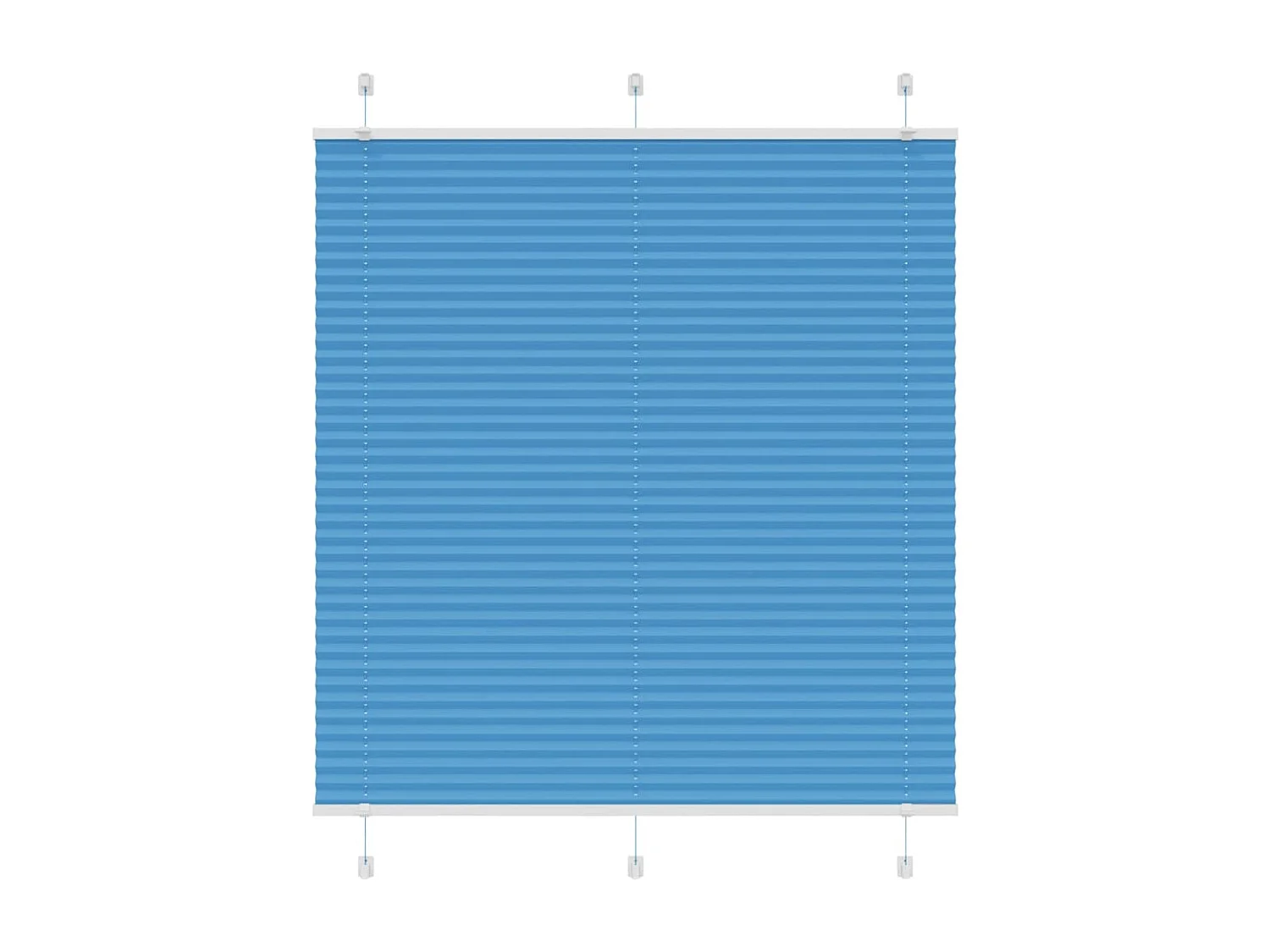 Store plissé bleu 120x150 cm largeur du tissu 119,4cm polyester