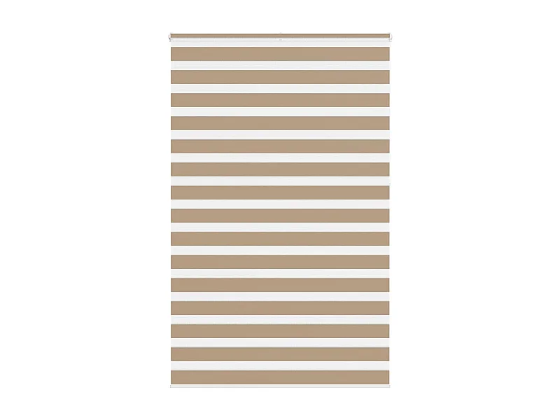 Store zèbre marron sable largeur du tissu 145,9 cm polyester