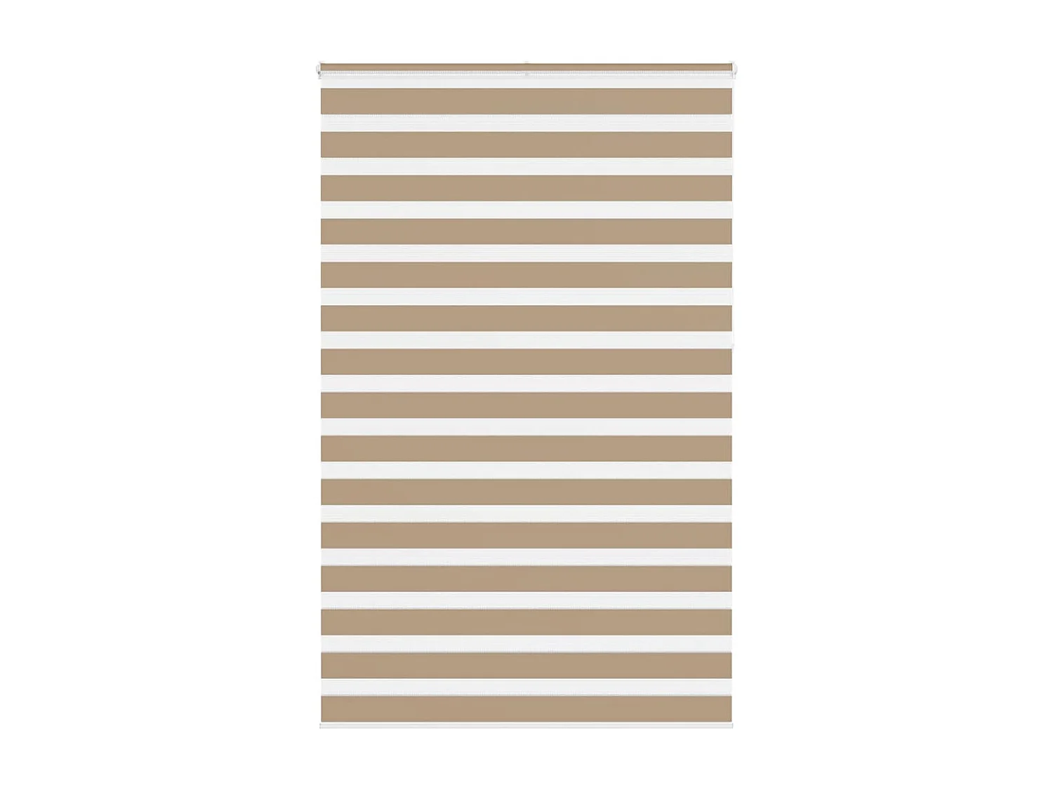 Store zèbre marron sable largeur du tissu 145,9 cm polyester