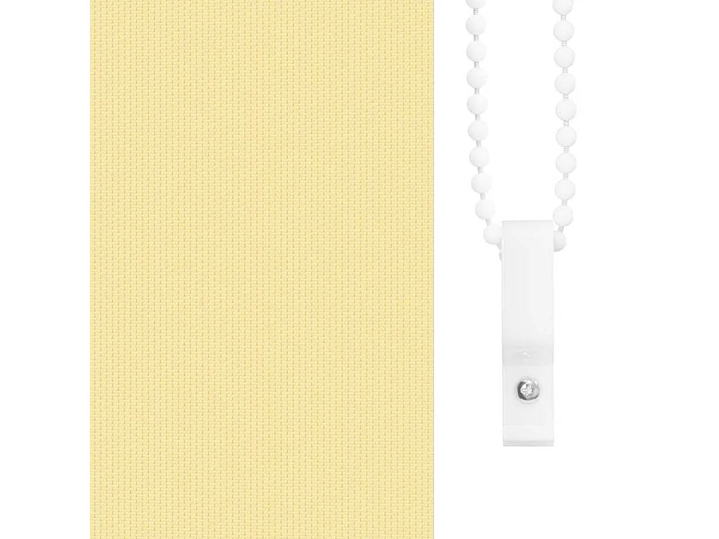 Estor Enrollable Opaco Amarillo 50x130 cm Tela Ancho 45,7 cm