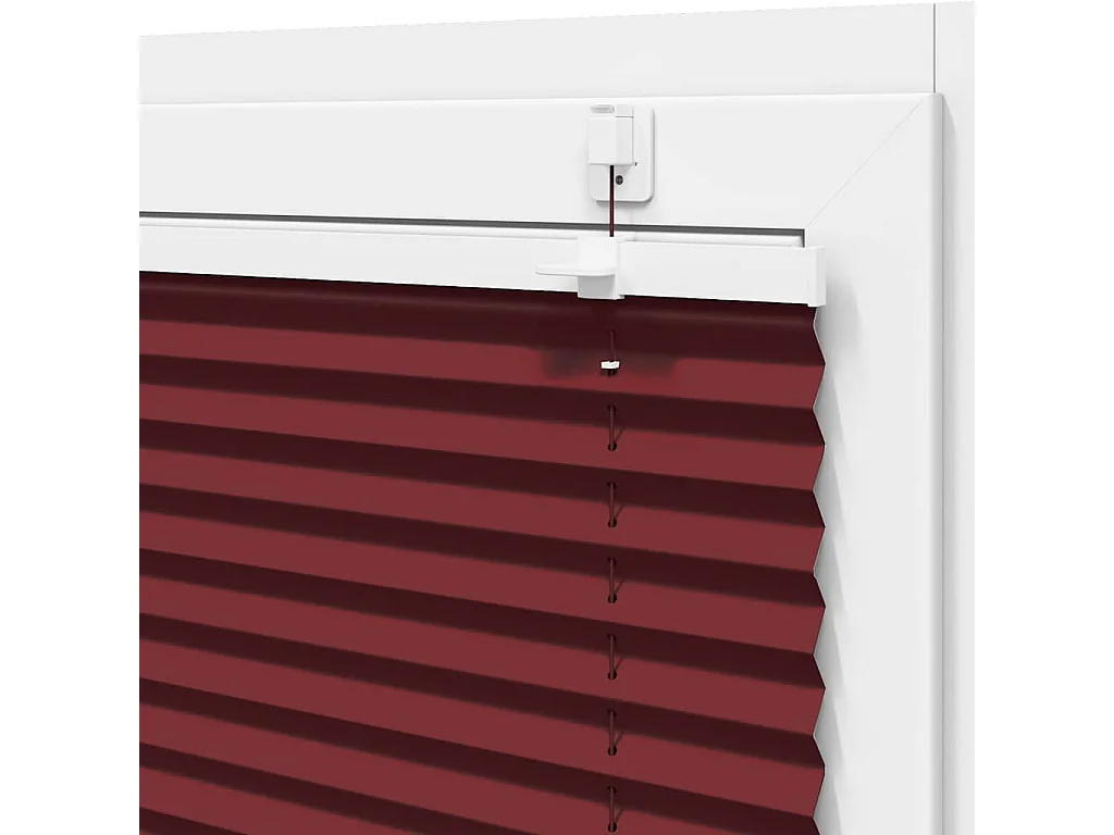Store plissé rouge bordeaux 40x100 cm largeur du tissu 39,4 cm