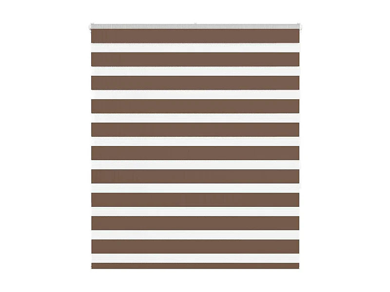 Zebra rolgordijn 120x150 cm stofbreedte 115,9cm polyester bruin