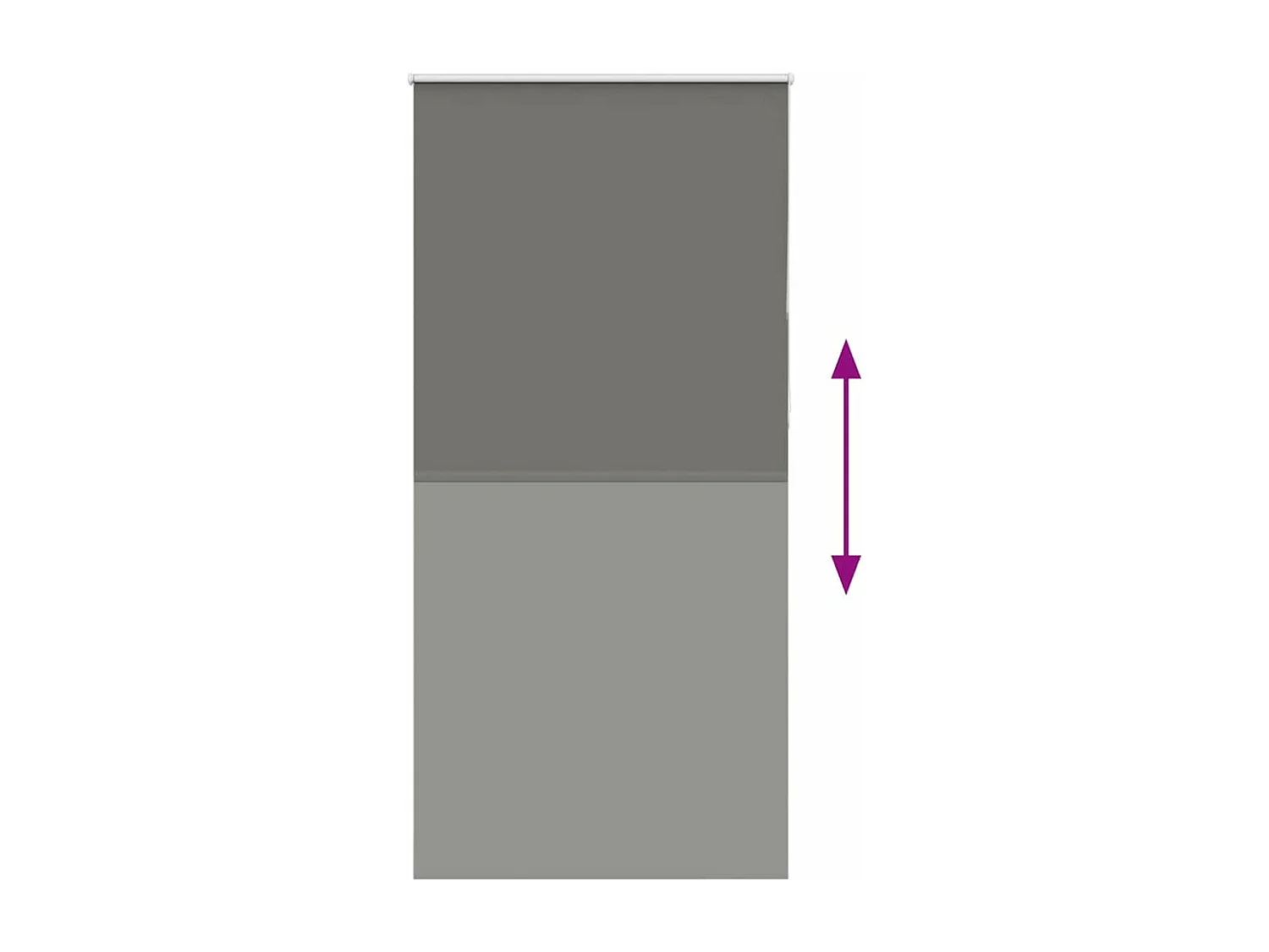 Estor Enrollable Opaco gris 105x230 cm Tela Ancho 100,7 cm