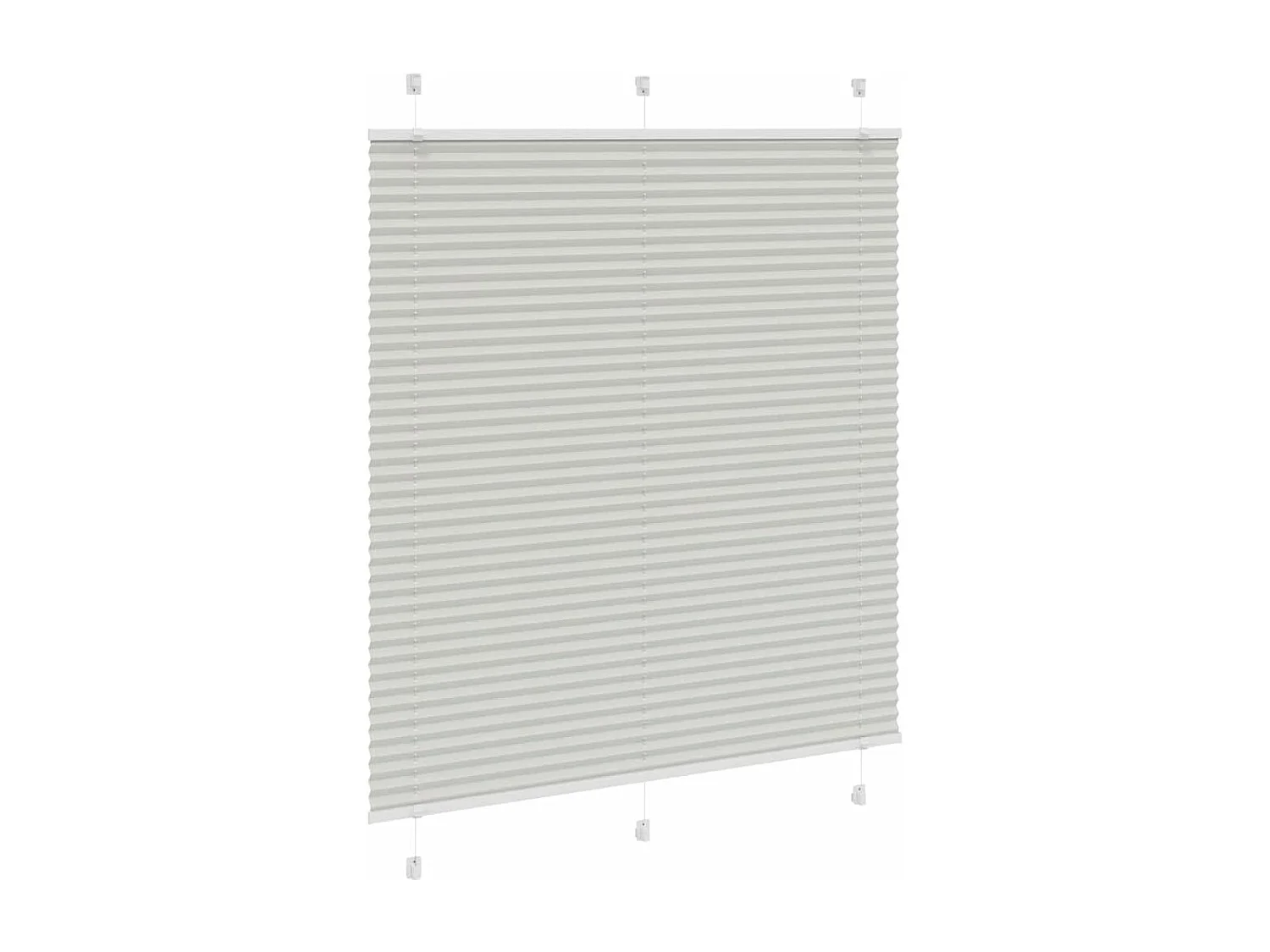 Store plissé gris clair 120x150cm largeur du tissu 119,4cm