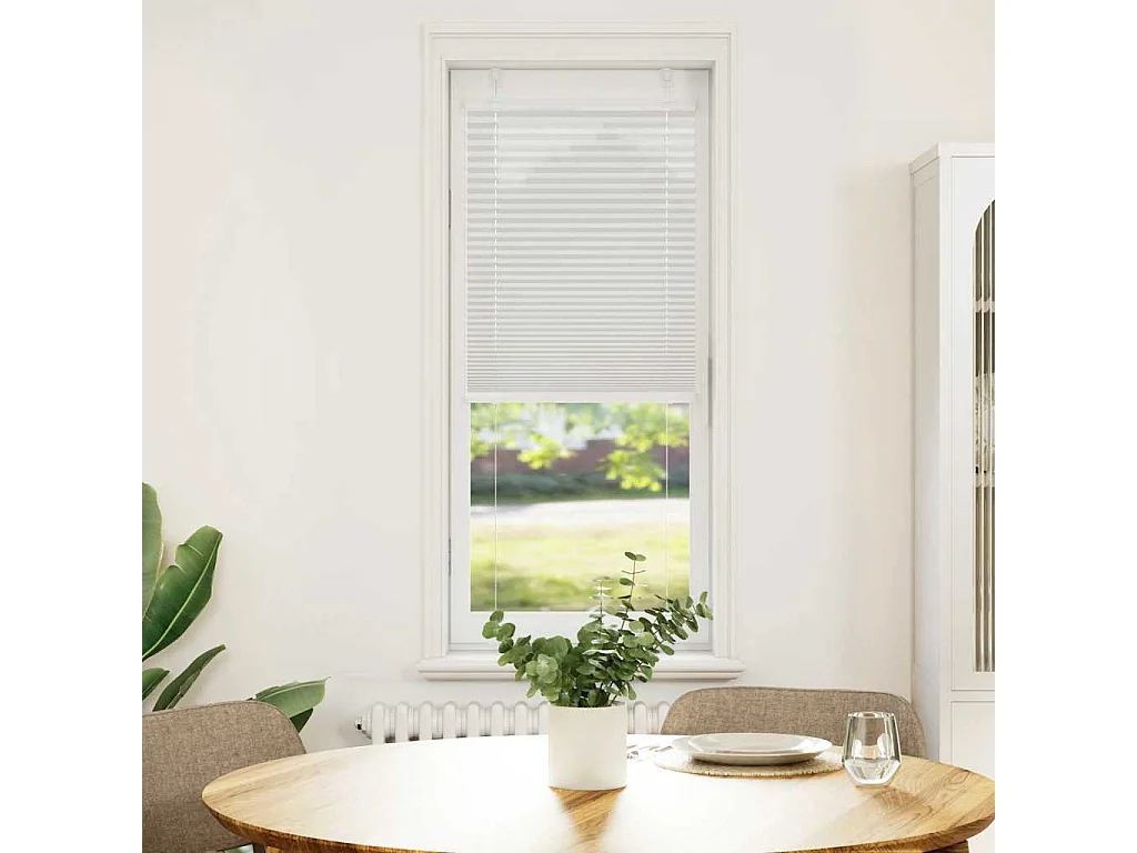 Cinzento Luz Plissada Cega 50x150 cm Largura Tecido 49,4 cm