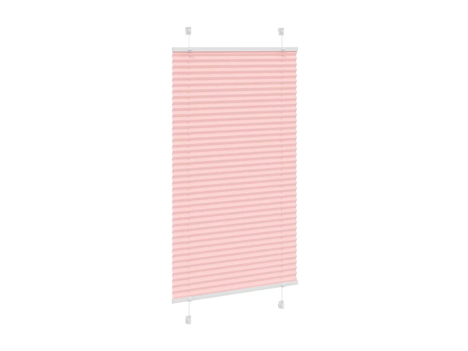 Store plissé rose 75x100 cm largeur du tissu 74,4 cm polyester