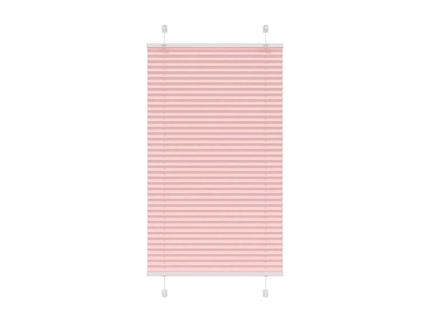 Store plissé rose 75x100 cm largeur du tissu 74,4 cm polyester
