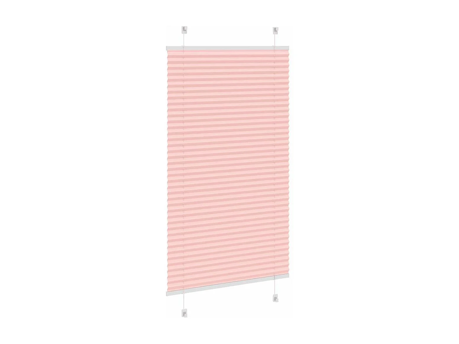 Store plissé rose 75x100 cm largeur du tissu 74,4 cm polyester