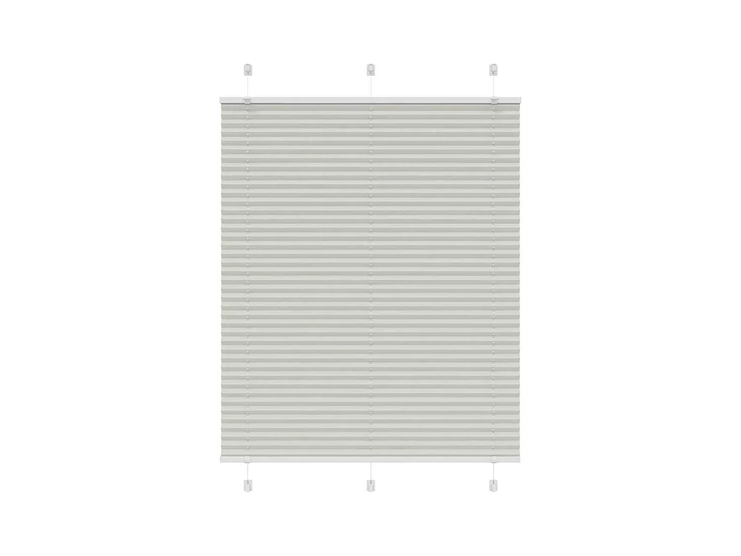 Store plissé gris clair 110x150cm largeur du tissu 109,4cm
