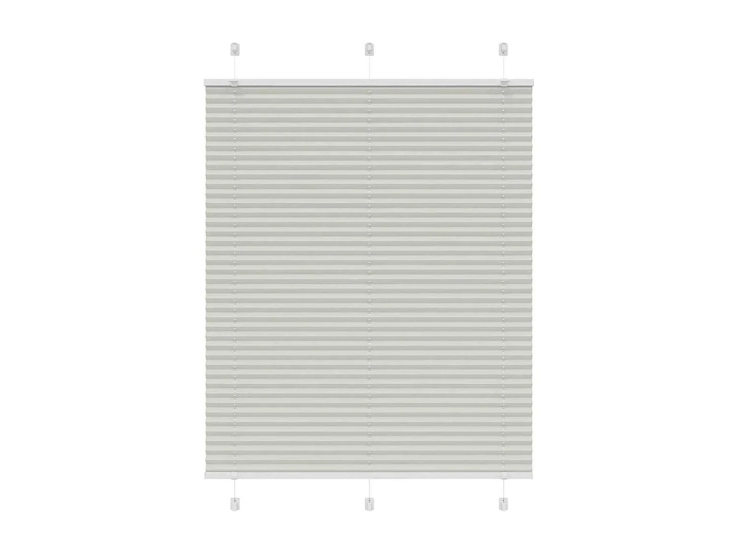 Store plissé gris clair 110x150cm largeur du tissu 109,4cm