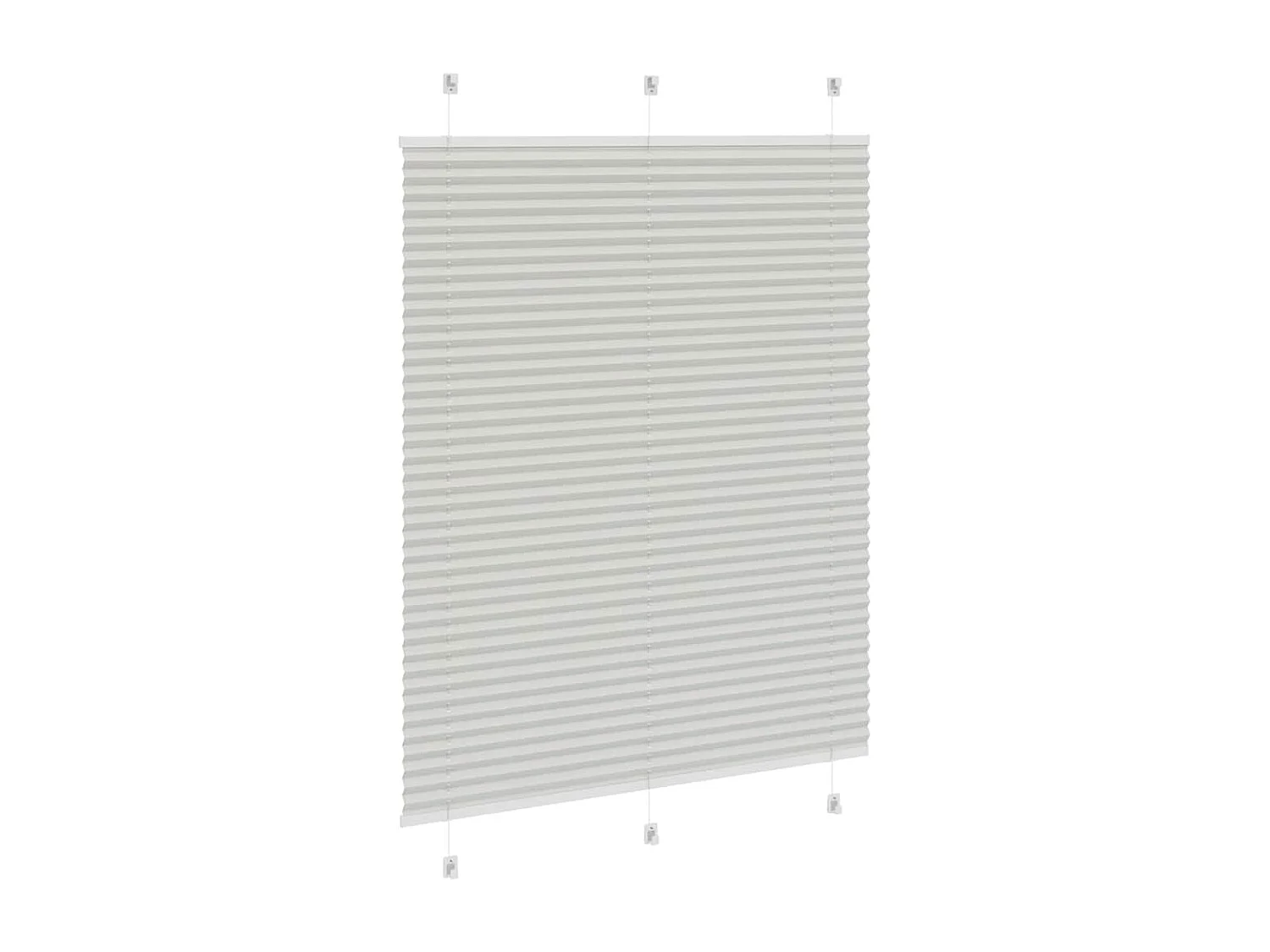 Store plissé gris clair 110x150cm largeur du tissu 109,4cm