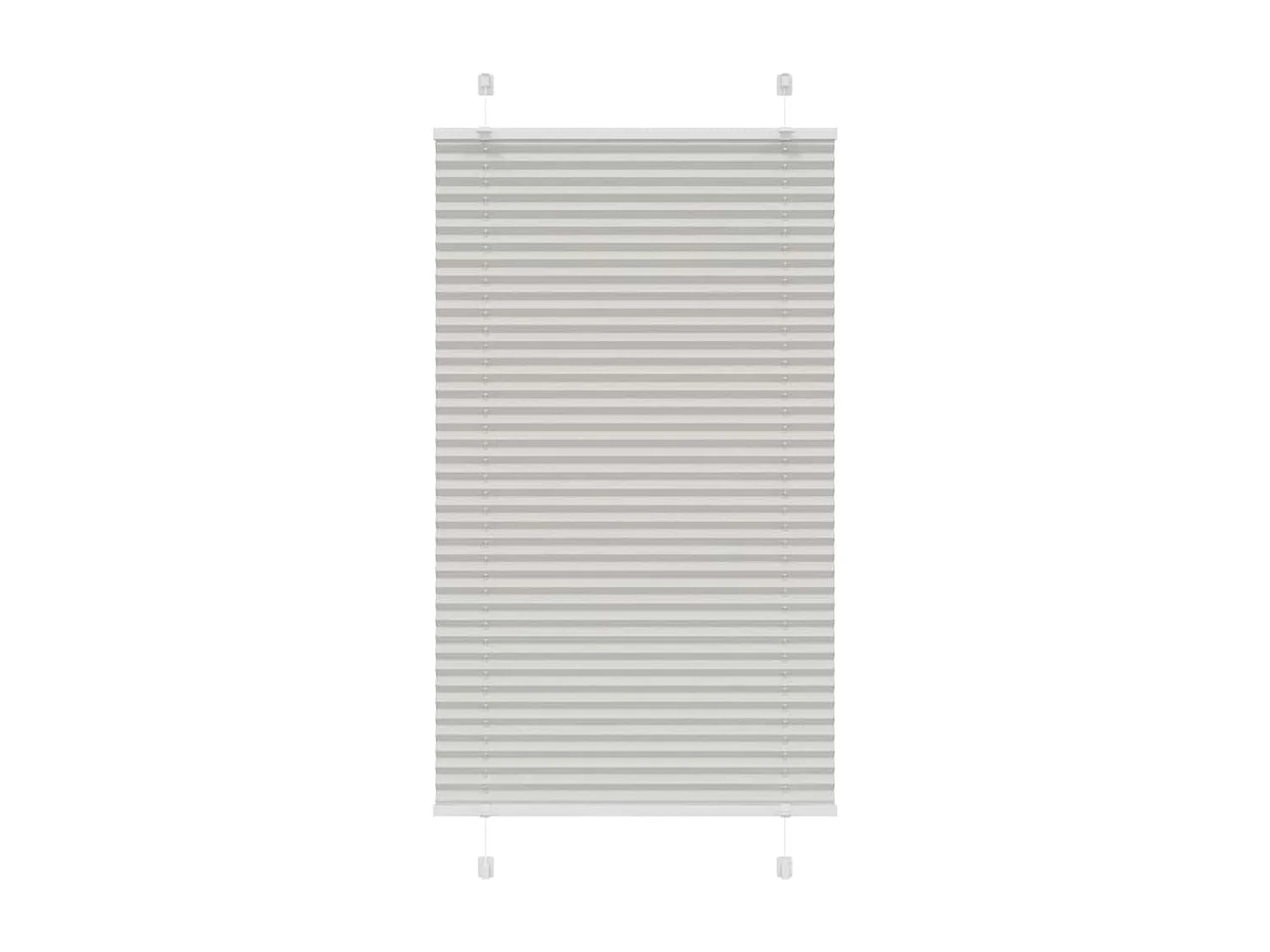 Estor Plisado gris claro 80x150 cm Tela Ancho 79,4 cm Poliéster