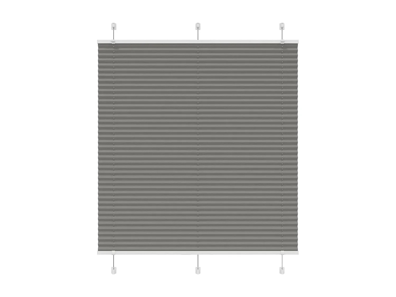 Store plissé anthracite 120x100 cm largeur du tissu 119,4 cm