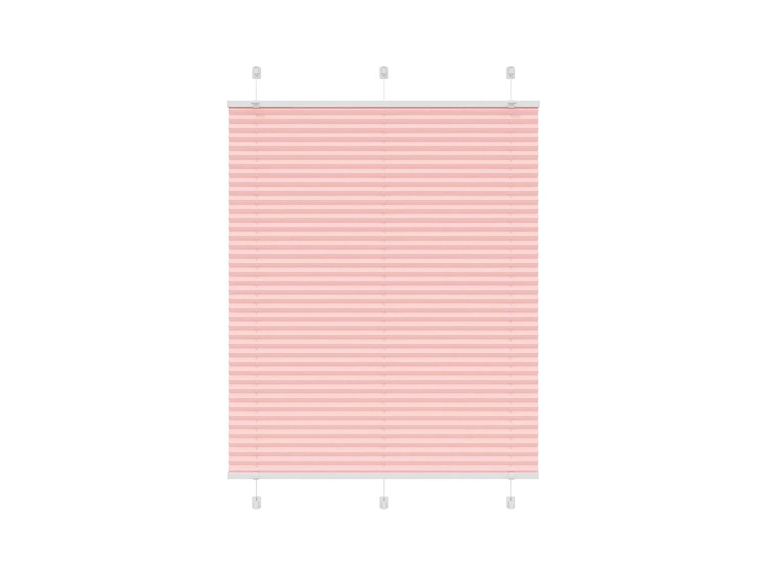 Plissé rolgordijn 110x100cm stofbreedte 109,4cm polyester roze