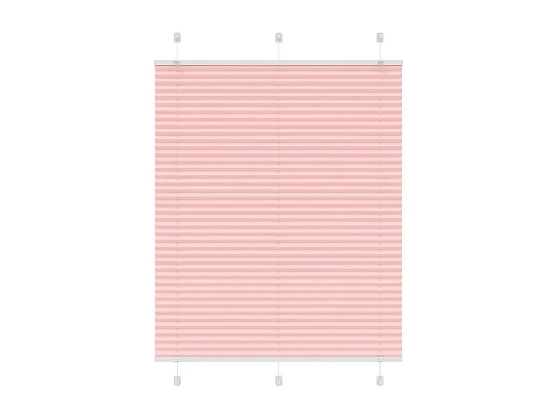 Store plissé rose 110x100 cm largeur du tissu 109,4cm polyester