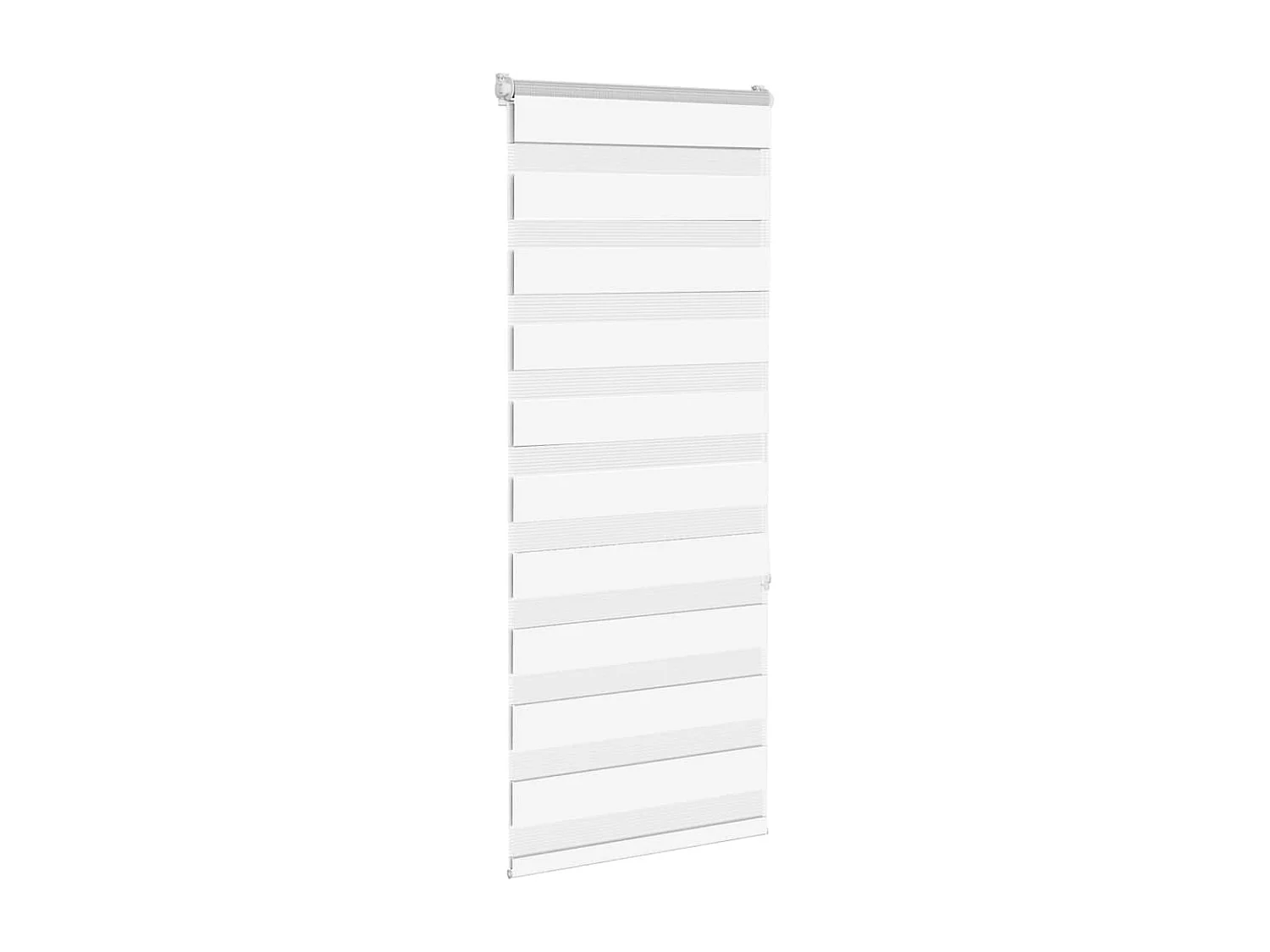 Zebra rolgordijn 60x150 cm stofbreedte 55,9 cm polyester wit