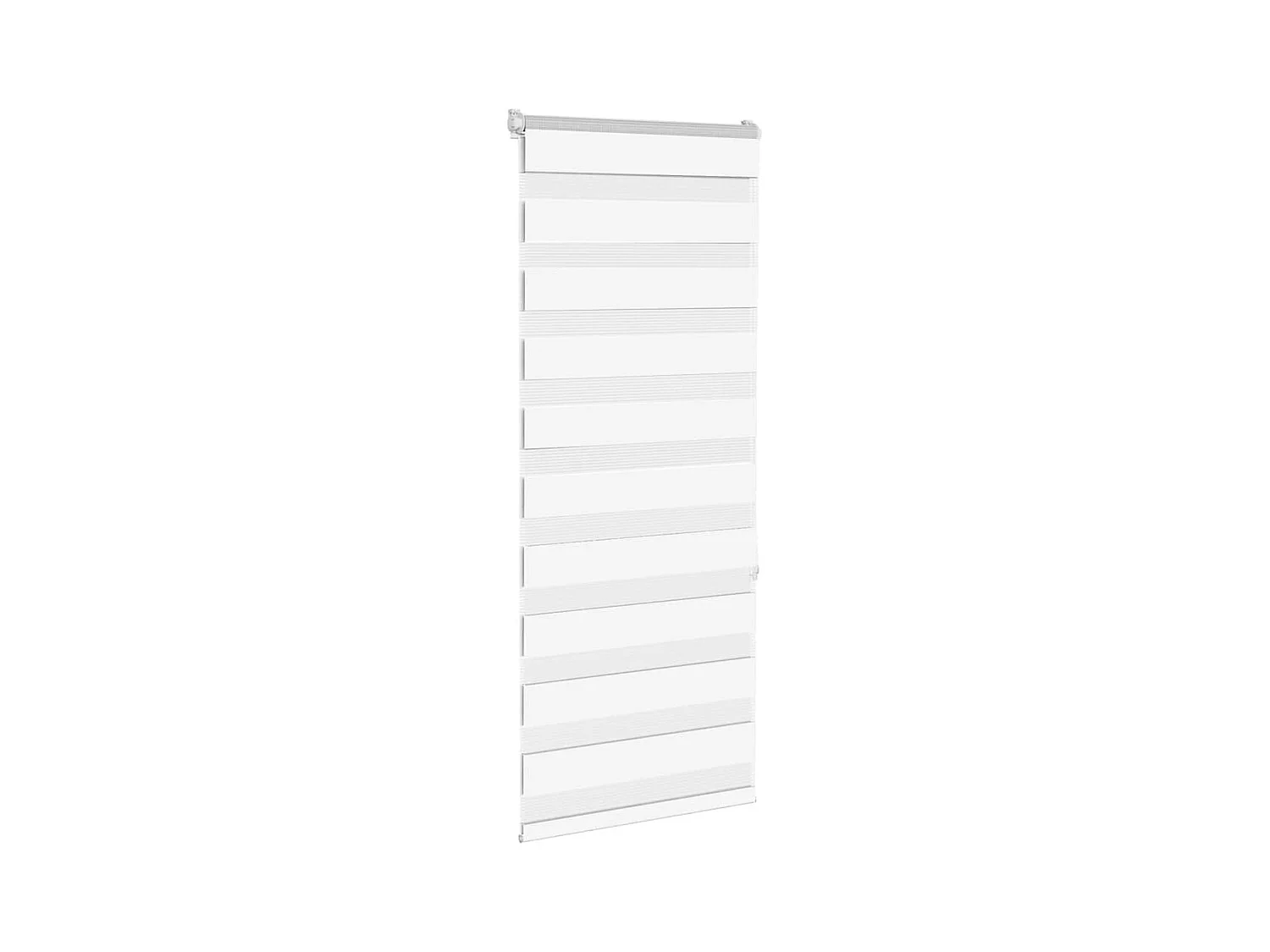 Store zèbre blanc 60x150 cm largeur du tissu 55,9 cm polyester
