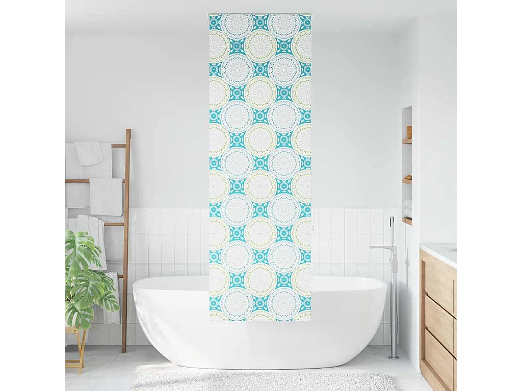 Store enrouleur de douche 80x240 cm largeur du tissu 76 cm