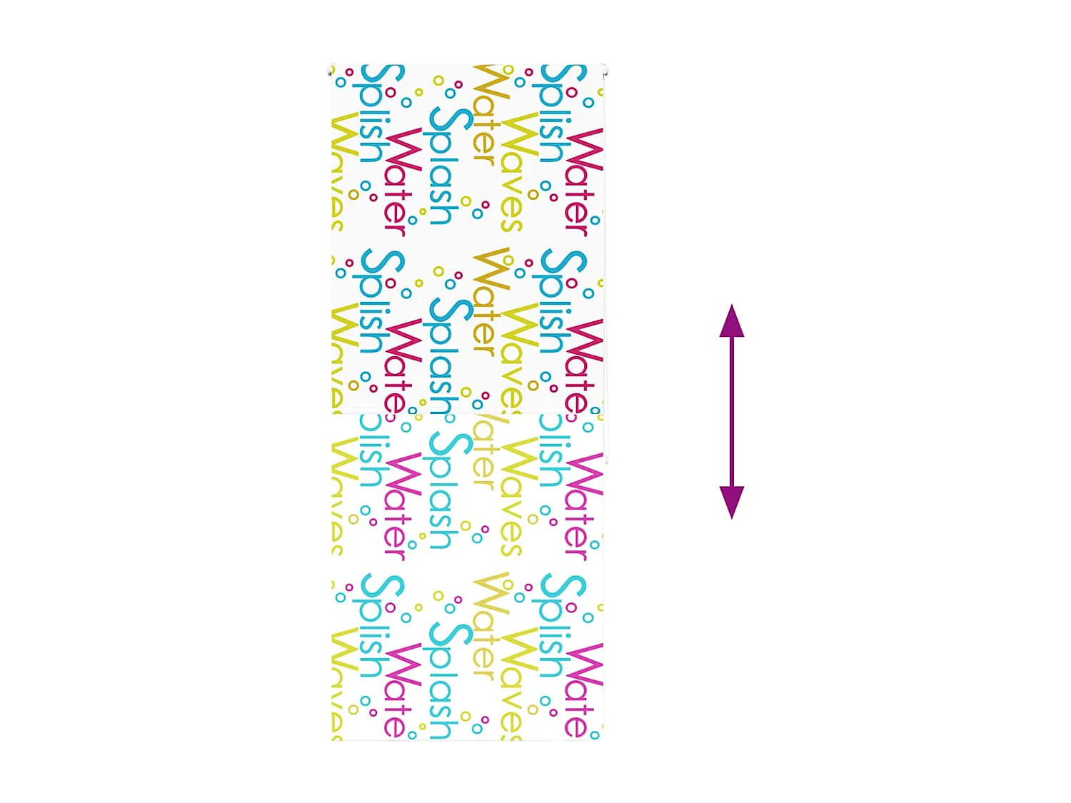 Rolo de Duche Estores 100x240 cm Largura Tecido 96 cm