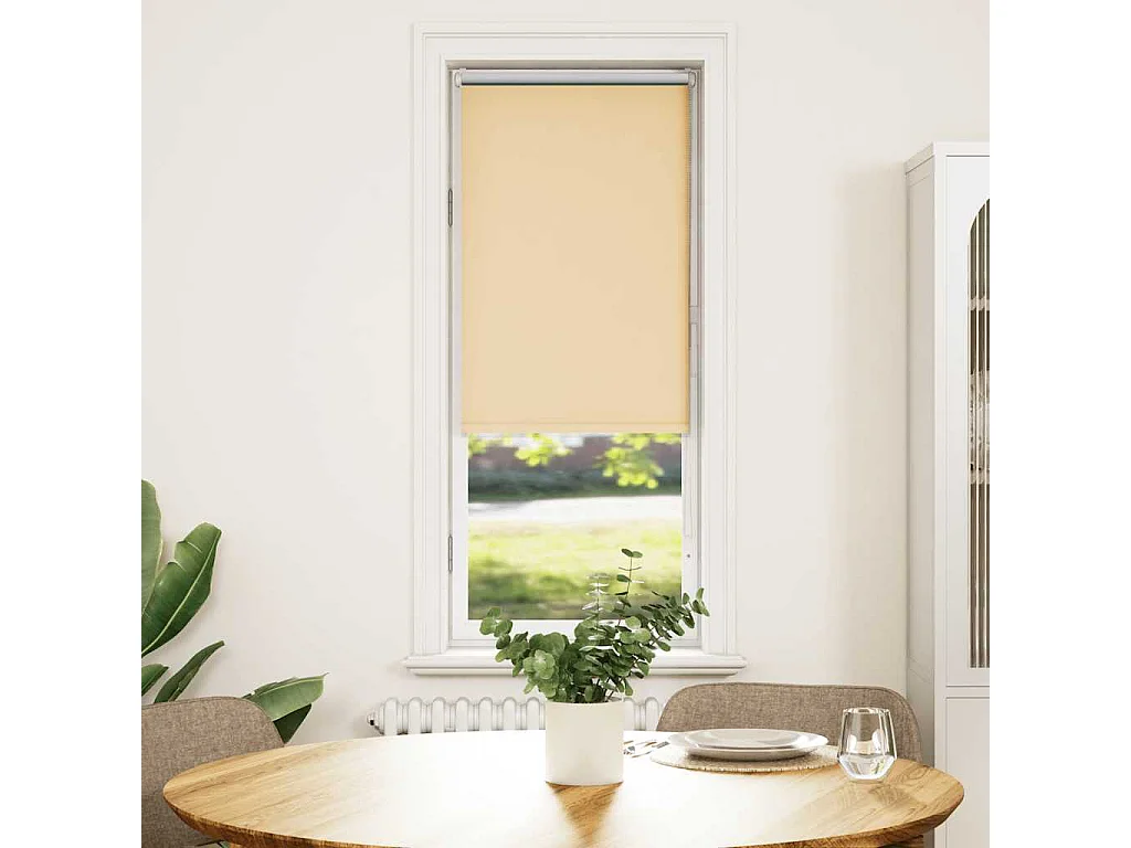Estor Enrollable Opaco Beige 60x130 cm Tela Ancho 55,7 cm