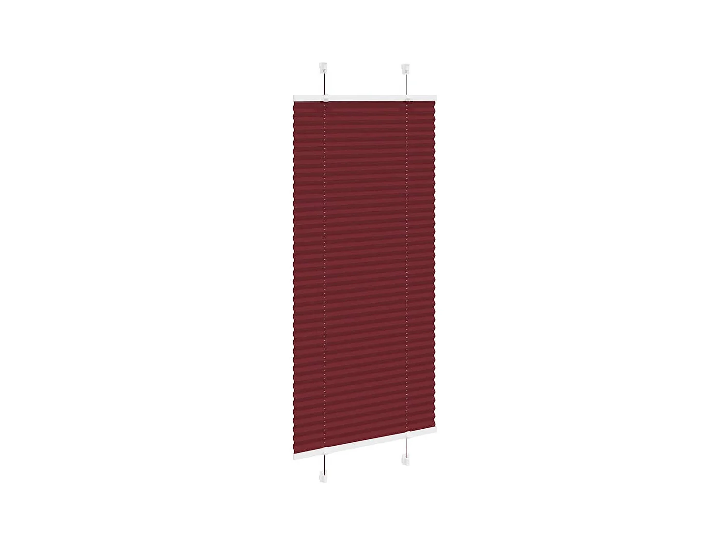 Store plissé rouge bordeaux 60x100 cm largeur du tissu 59,4 cm