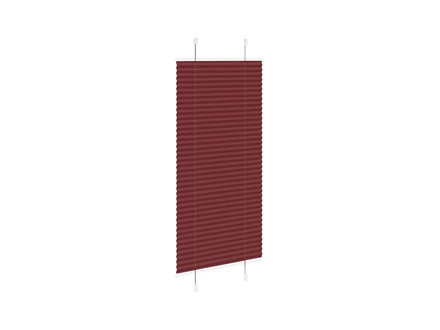 Store plissé rouge bordeaux 60x100 cm largeur du tissu 59,4 cm