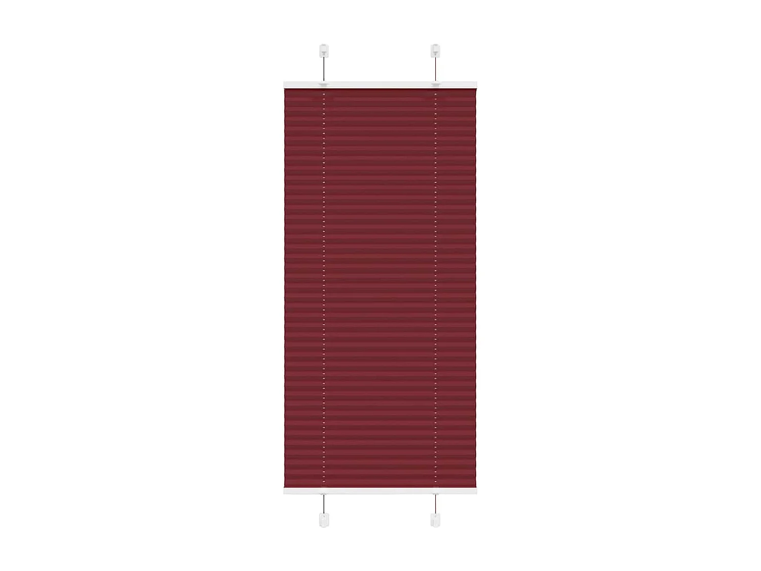 Store plissé rouge bordeaux 60x100 cm largeur du tissu 59,4 cm