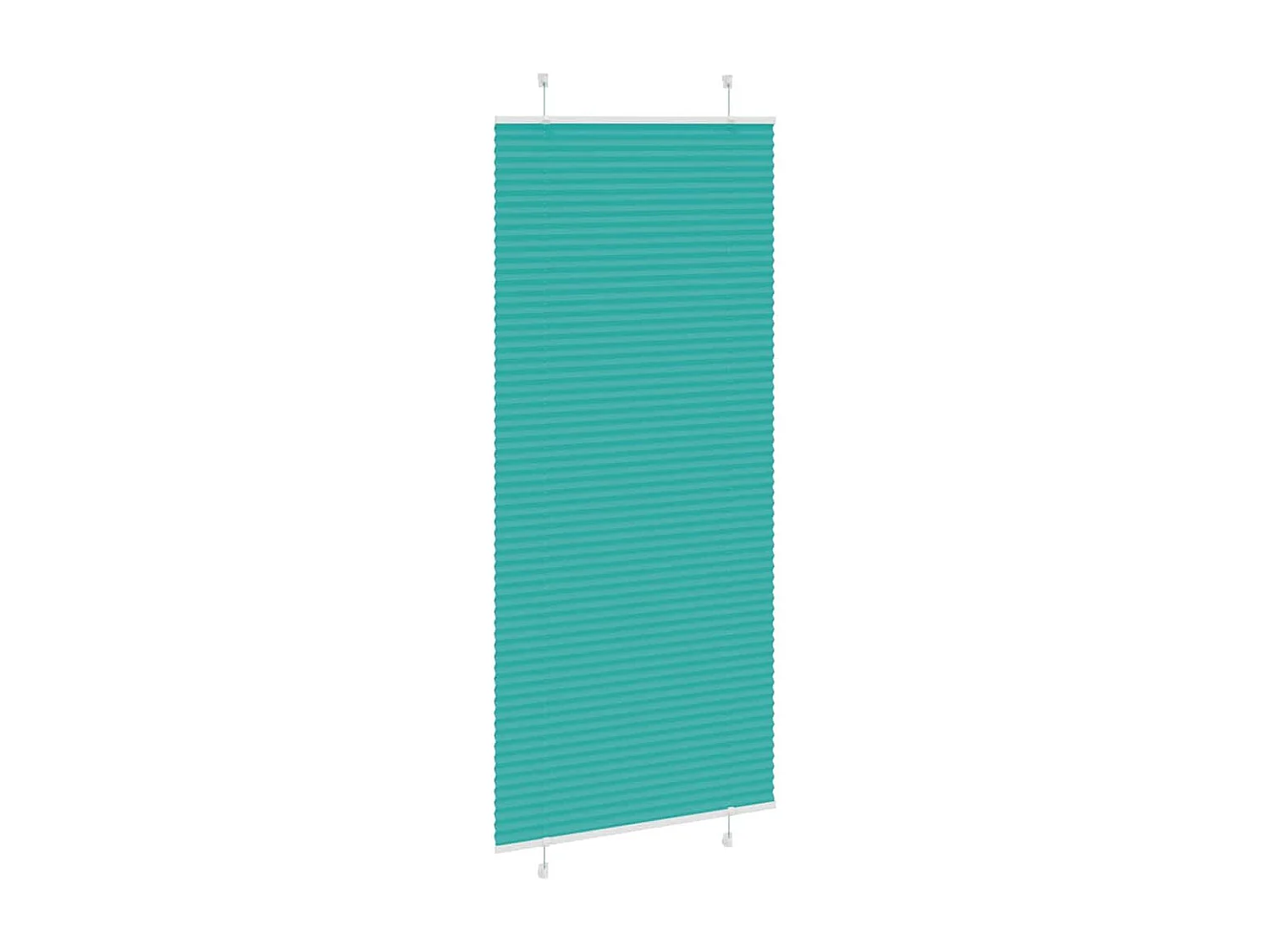 Store plissé vert pétrole 90x200 cm largeur du tissu 89,4 cm