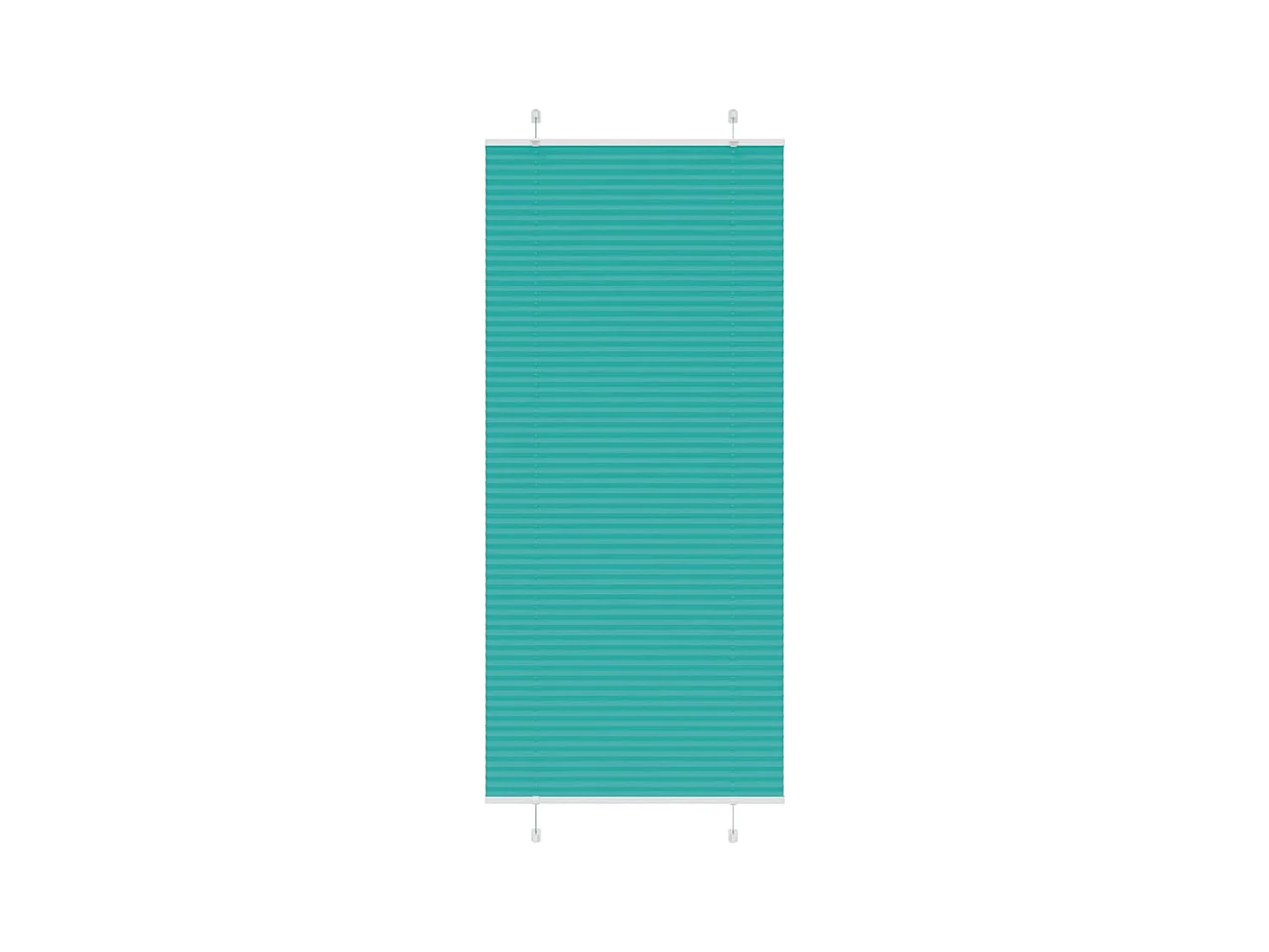 Store plissé vert pétrole 90x200 cm largeur du tissu 89,4 cm