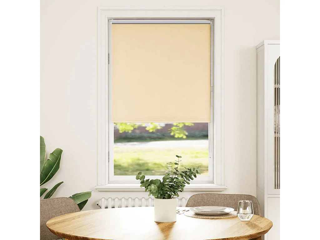 Estor Enrollable Opaco Beige 65x130 cm Tela Ancho 60,7 cm
