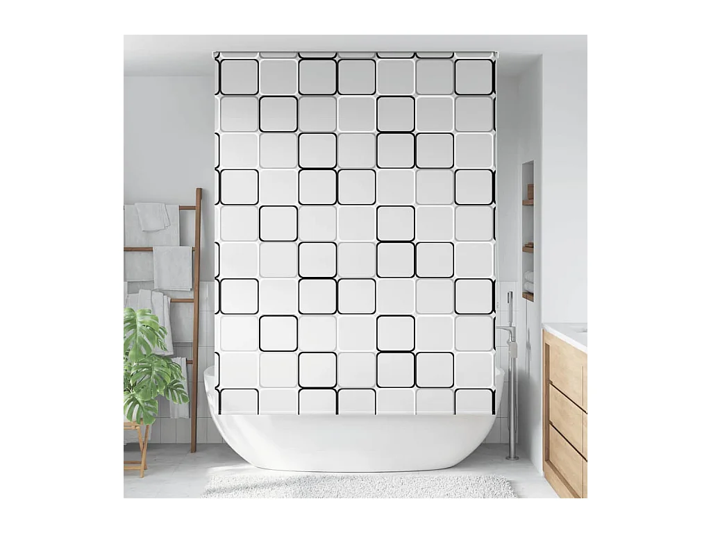 Doucherolgordijn 150x240 cm stofbreedte 146 cm