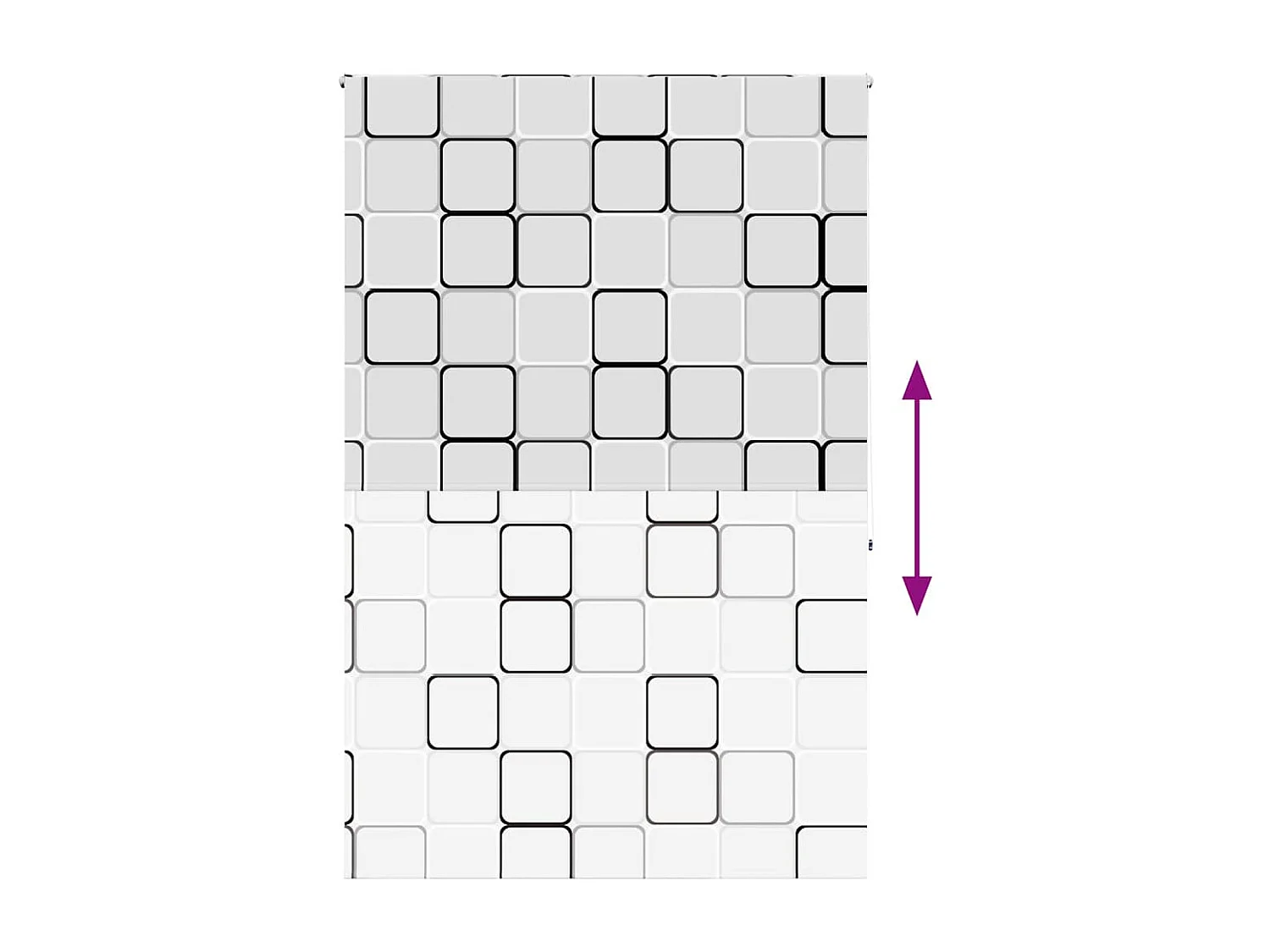 Store enrouleur de douche 150x240 cm largeur du tissu 146 cm