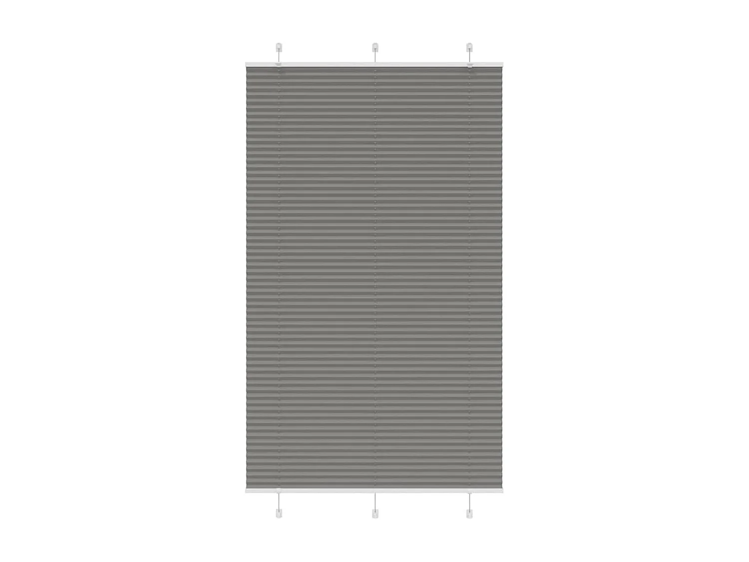 Estor Plisado Antracita 115x200 cm Tela Ancho 114,4cm Poliéster