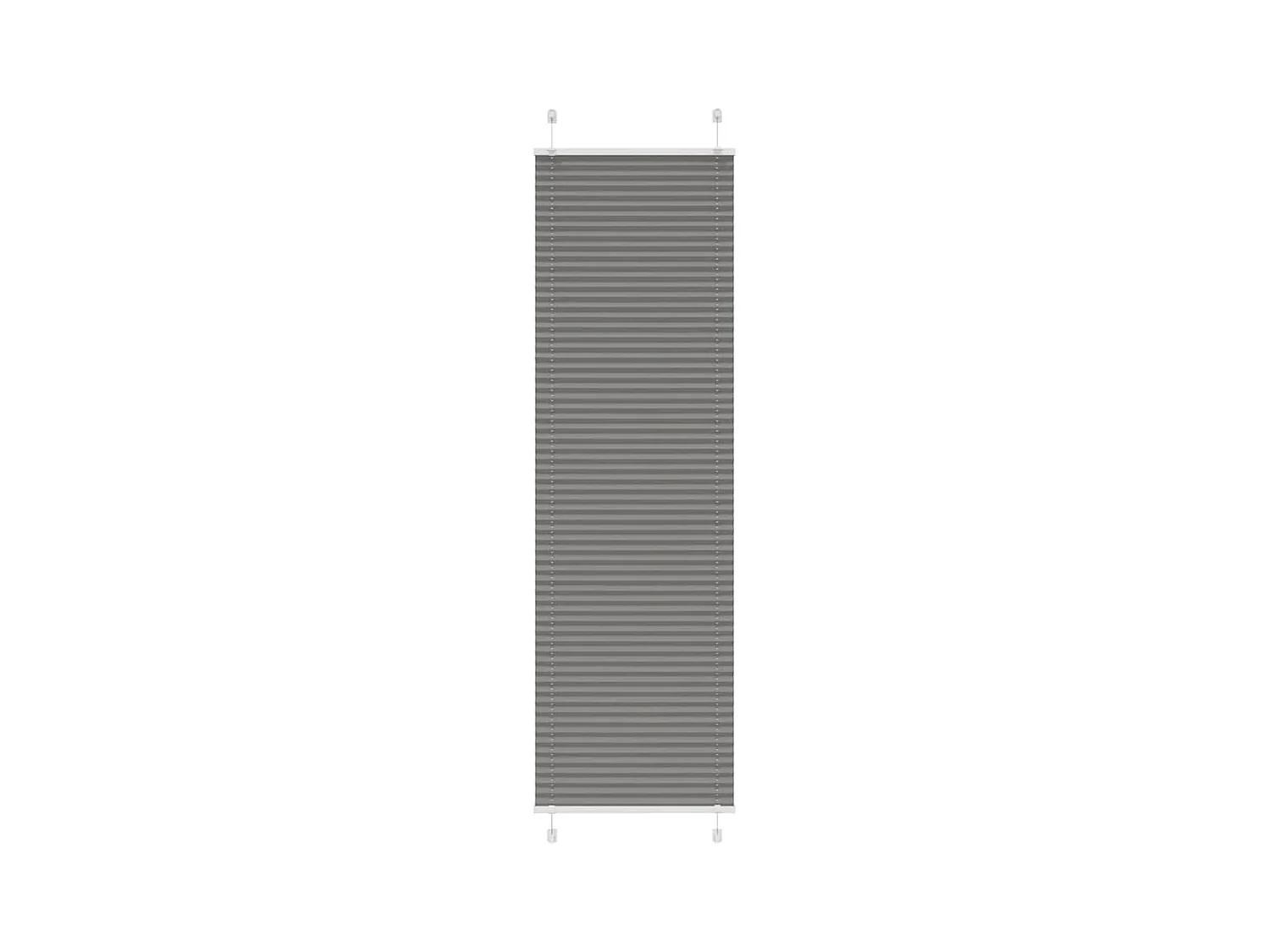 Store plissé anthracite 55x200 cm largeur du tissu 54,4 cm