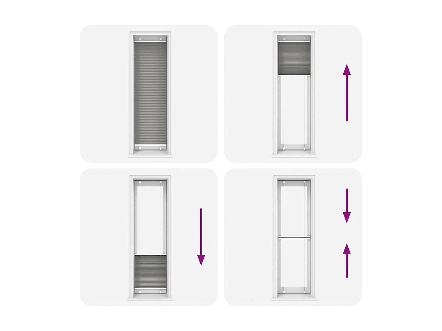 Estor Plisado Antracita 55x200 cm Tela Ancho 54,4 cm Poliéster