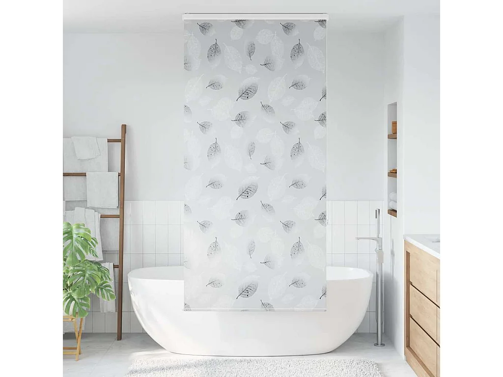 Store enrouleur de douche avec cassette largeur du tissu 106 cm