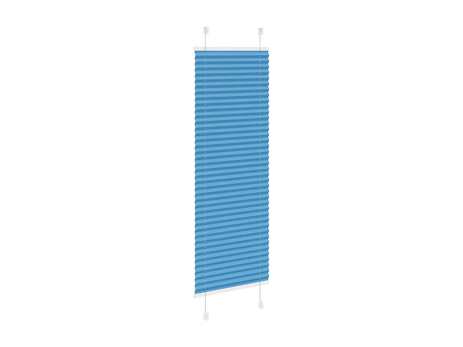 Store plissé bleu 45x150 cm largeur du tissu 44,4 cm polyester