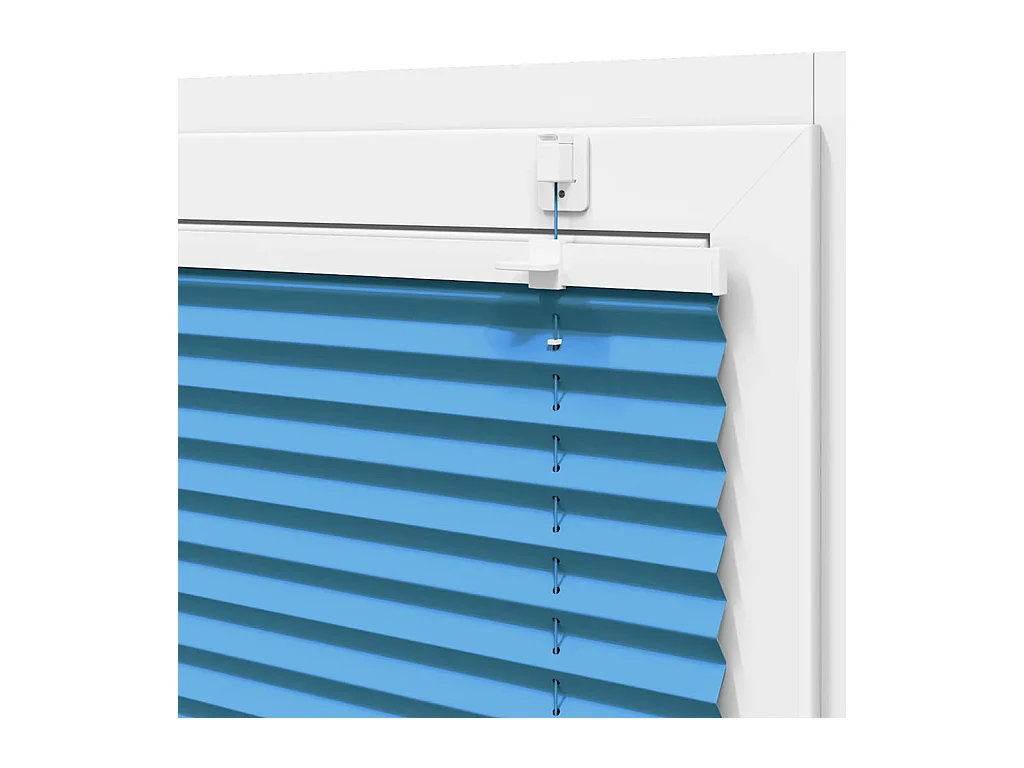Store plissé bleu 45x150 cm largeur du tissu 44,4 cm polyester
