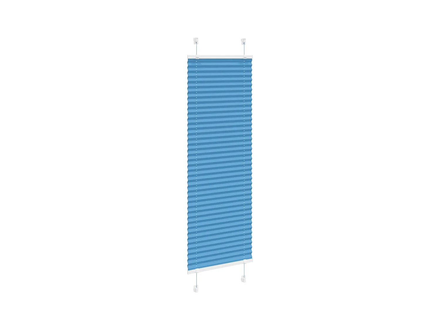 Store plissé bleu 45x150 cm largeur du tissu 44,4 cm polyester