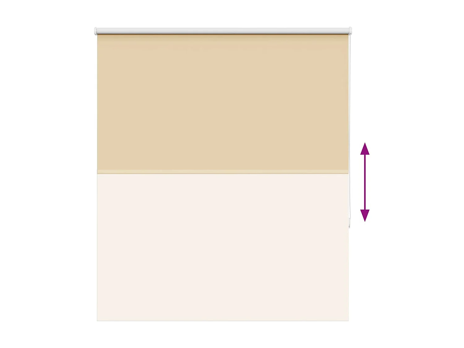 Rolgordijn verduisterend 140x175 cm stofbreedte 136,6 cm beige