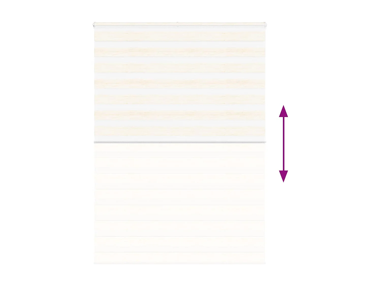 Cortina de zebra 165x200 cm largura do tecido 160,9cm poliéster