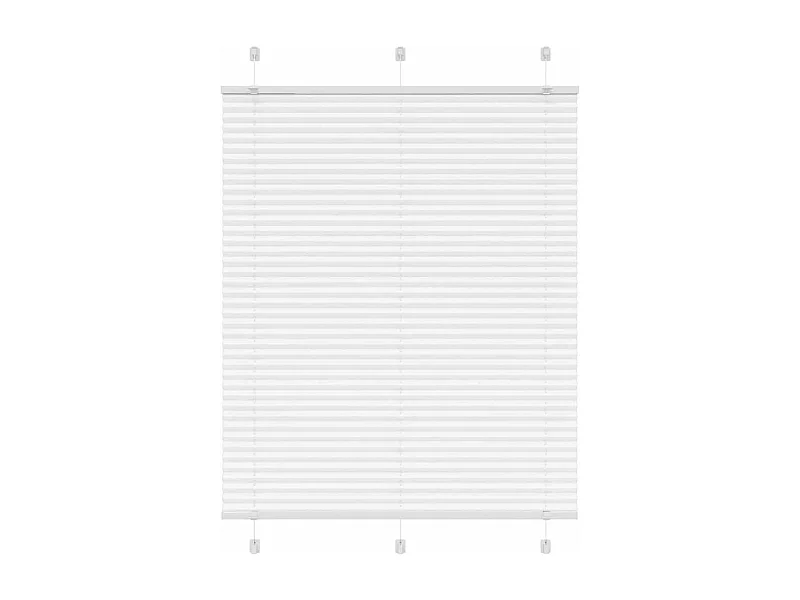 Store plissé blanc 110x150cm largeur du tissu 109,4cm polyester