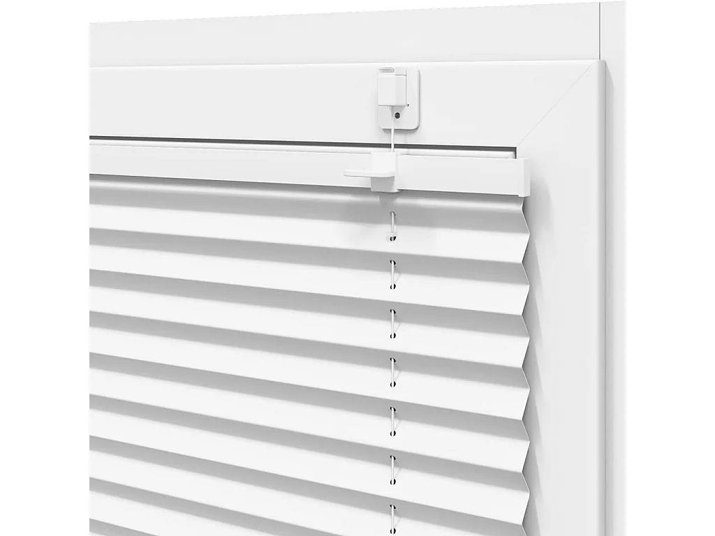 Store plissé blanc 110x150cm largeur du tissu 109,4cm polyester