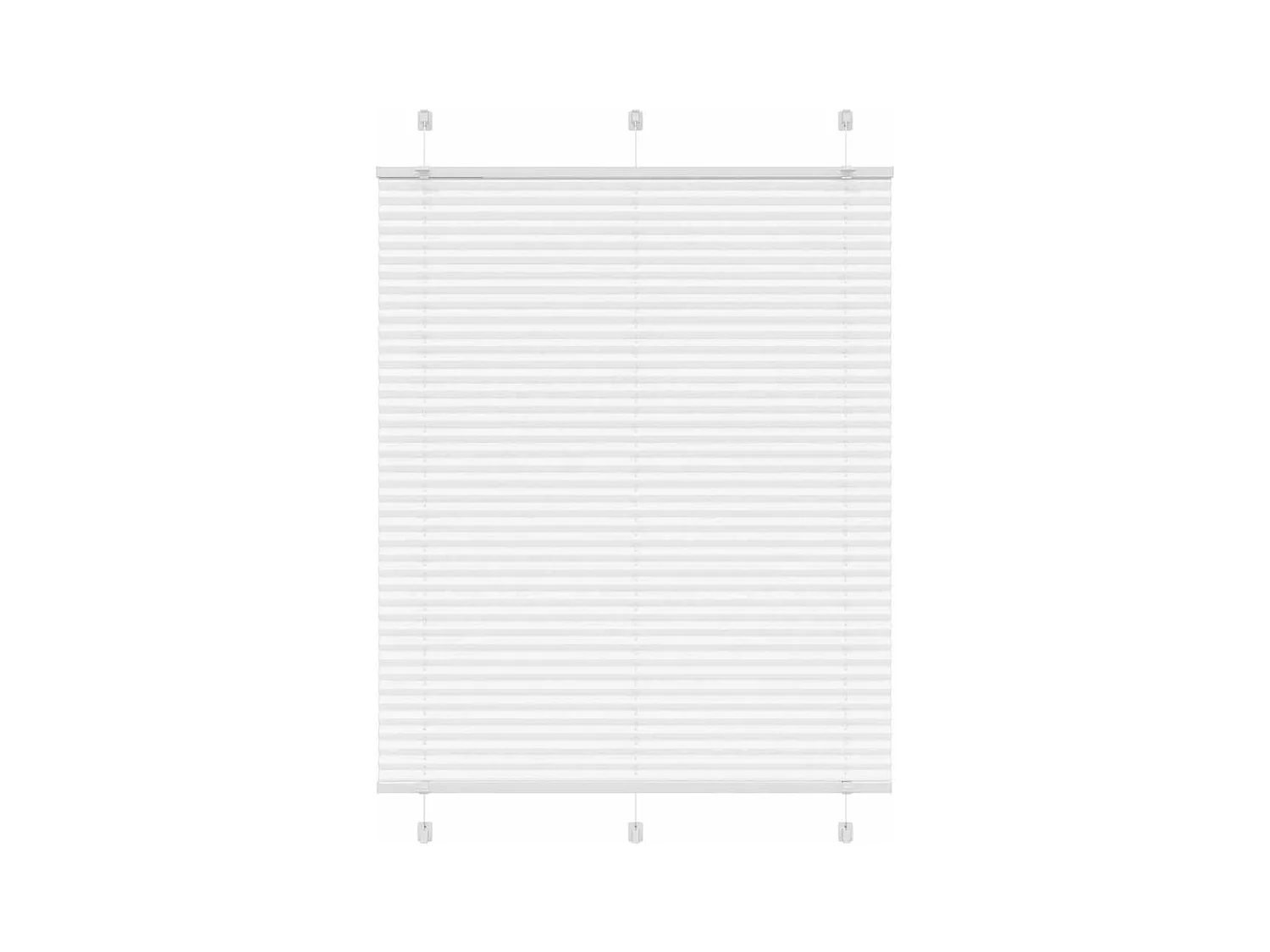 Branco Plissada Cega 110x150cm Largura Tecido 109,4cm Poliéster