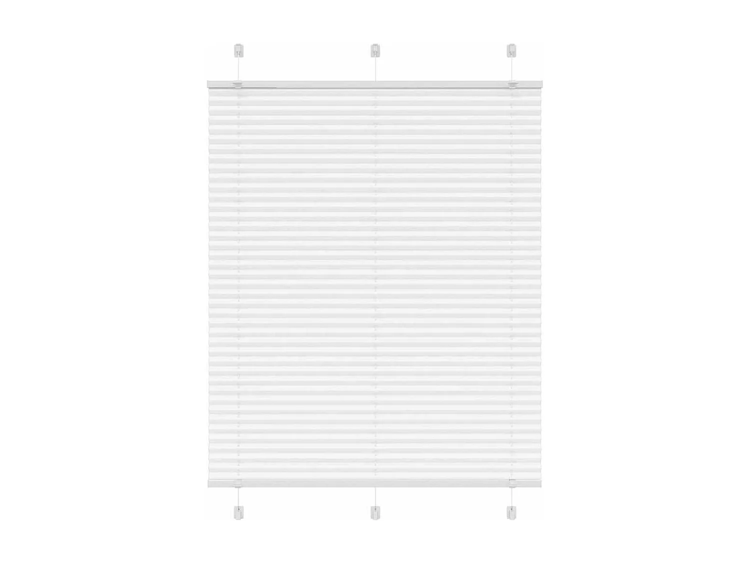 Store plissé blanc 110x150cm largeur du tissu 109,4cm polyester