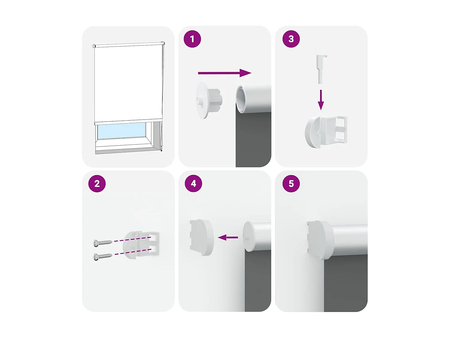 Estor Enrollable Opaco hojas verde 135x230cm Tela Ancho 131,6cm